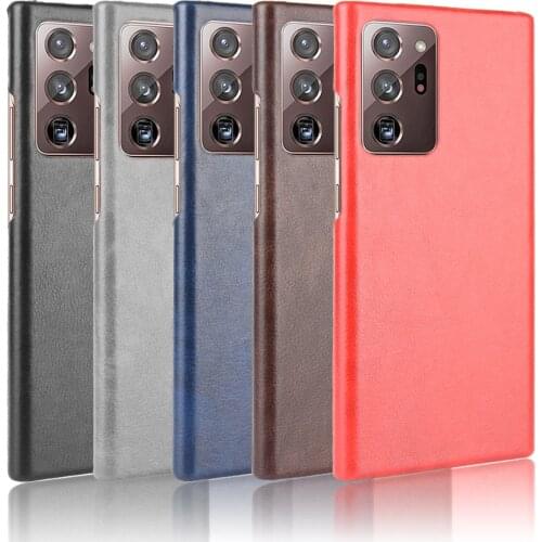 For Samsung Galaxy Note 20 Ultra Case Pattern Litchi Skin PU Leather and PC Book Cover For Samsung GalaxyNote20 Ultra Phone Case