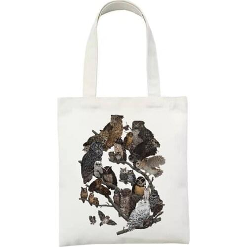 Summer New Animal Forest Shoulder Canvas Bags Large Capacity Wild Messenger Bag Cute Fun Handbag Bolsa Feminina Book Bags