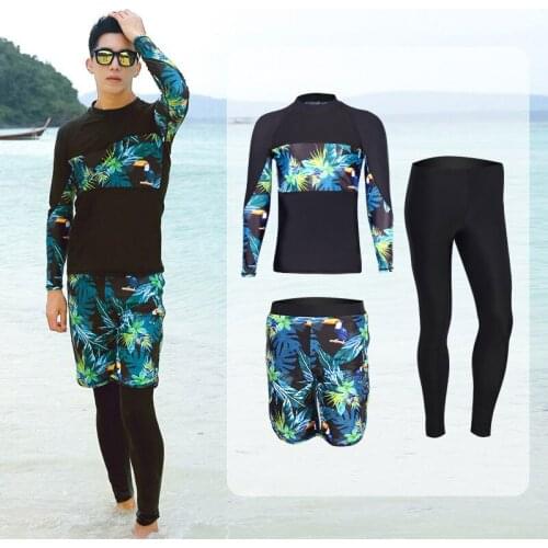 Mens 3pcs Womens 5pcs Sport Suits Fitness Yoga Running Athletic Tracksuits Full Body Long Sleeve Swimwear Bathing Suits Swim