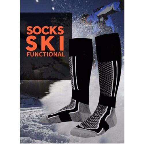 Ski Socks Women Men 4 Colors Winter Keep Warm Professional Sports Socks Unisex Functional Thick Stockings Socks For Skiing Use