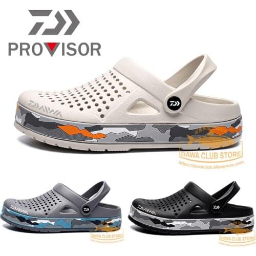 2021 DAWA Fishing Shoes Beach Sandals Camouflage Outdoor Shoes Light Weight Breathable Slipper Daiwa Men Summer Soft Water Shoes
