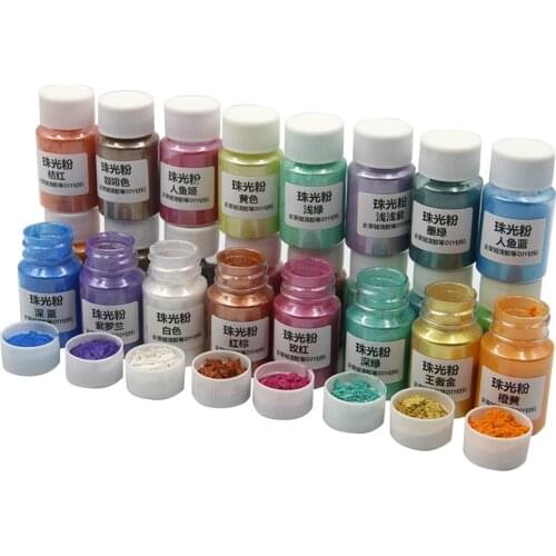 10G Natural Mineral Mica Powder Nail Glitter Powder Sparkly Dye Pearl Pigment Gold Mica Mineral Handmade Soap Coloring Powder