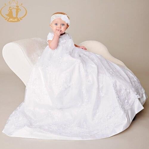 Nimble Baby Girl Dress Baptism Gown Dress Christening Wear First Communion for Girl Vestido Infantil Bautizo Baby Girl Clothes