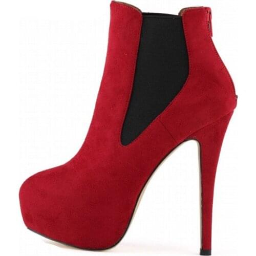 Hate day the stiletto heel shoes autumn/winter night wind waterproof boots suede cloth Europe and United States