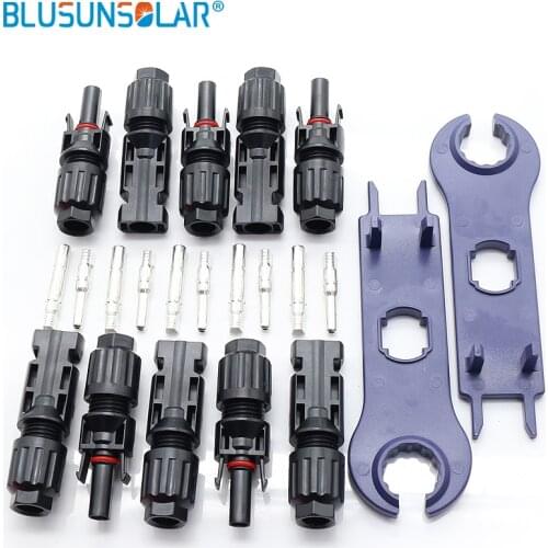 TUV Waterproof IP67 Solar PV Connector Cable Coupler solar plug Male Female Used in Solar Panel connector