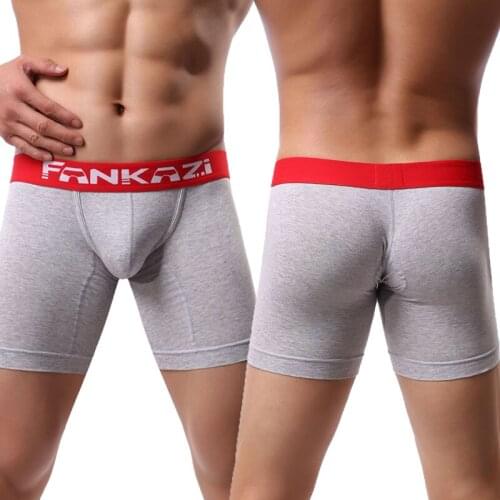 Mens Cotton Underwear Sleep Bottoms Bugle Pouch Boxer Shorts Cueca Sports Fitness Boxershorts Calzoncillos Hombre Gay Panties