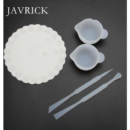 UV Resin DIY Casting Jewelry Tools Kit Including Silicone Cup Stirrers Spoon Pad DIY Accessories Jewelry Making Tools