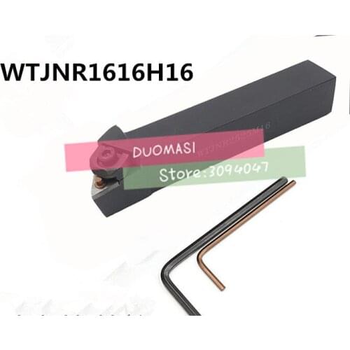 WTJNR1616H16 CNC turning tool holder,lathe External turning tool,indexable Lathe cutting tool for TNMG160404/08 Inserts Holder