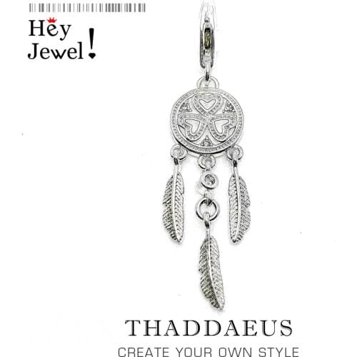 Charm Pendant Dreamcatcher Hearts,2020 Brand New Europe Jewelry For Women Romantic Gift In 925 Sterling Silver Fit Bracelet