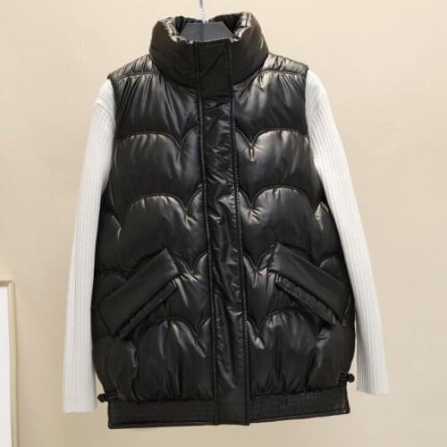 Winter Vest Women Jacket New 2021 Waistcoat Women Sleeveless Short Slim Thick Warm Coat Female Jackets Fashion Womens Vests