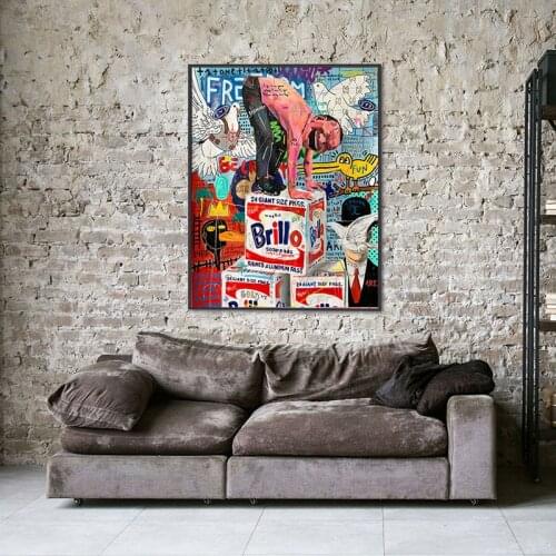 Famous Diving Champion Art Painting Graffiti Abstract Canvas Painting Wall Art Decoration Poster Living Room Decoration