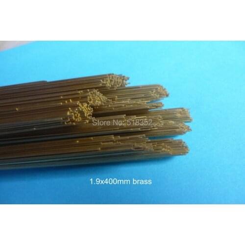 1.9mmx400mm Ziyang Brass Electrode Tube for EDM Drilling Machines Single Hole