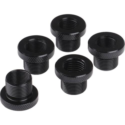 1PCS of 5/8" x 24 to 1/2-28 to M14x1 to M14x1.5 For Barrel Thread Adapter Aluminum for .223 .308 AK47 AK74 SKS for all NAPA