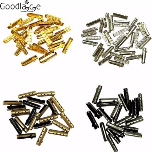 100 PCS Set Metal Aglets DIY Shoelaces Repair Replacement Shoe Lace Tips Head New