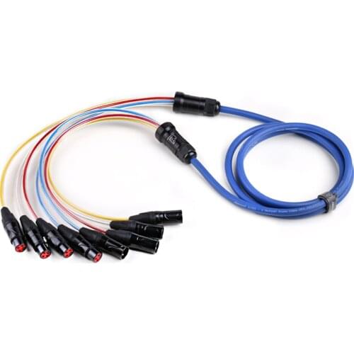 4 Channel Snake Cable AUDIO XLR Snake Cable Multi-channel Audio Cable Lighting Transmission Signal Cable
