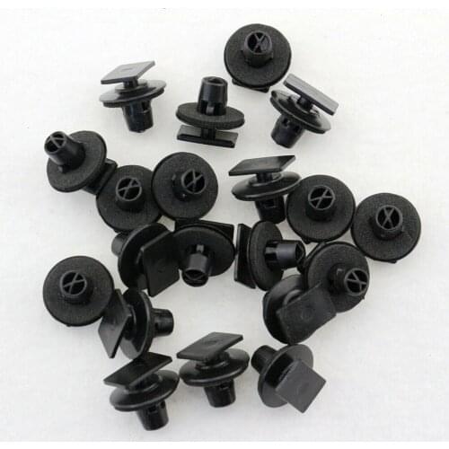 10 Pcs Black Nylon Clips Exterior Rocker Panel Molding Clip Replaces For Nissan 76882-EG01A Into 8mm Hole