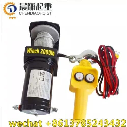 Offroad Micro 4X4 Mini 12V Electric Winch Used, 20000 Lbs Heavy Duty 12 24 Volt Electric Winch