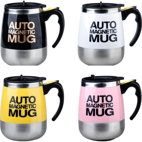 400ml Mugs Automatic Electric Lazy Self Stirring Mug Cup Coffee Milk Mixing Mug Smart Stainless Steel Juice Mix Cup Drinkware