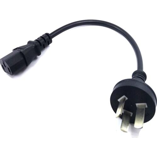 IEC60320 IEC 60320 C13 AC Power Cord Short Portable Cable 20cm 2500w For Soybean milk machine , computer , monitor , rice cooker