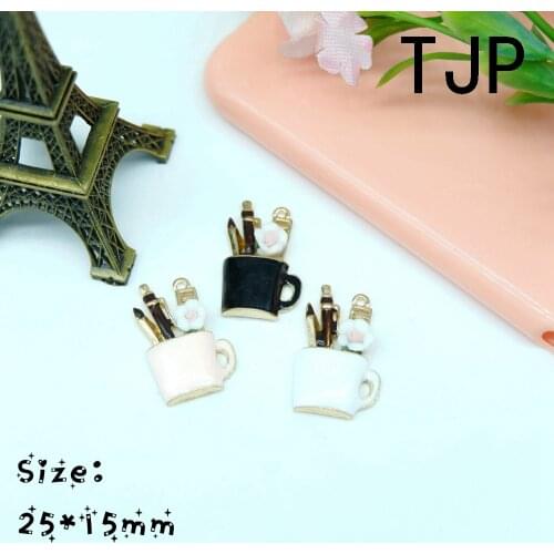 Kawaii Make-up cup Charms Pendants for DIY decoration bracelets necklace earring key chain Jewelry Making