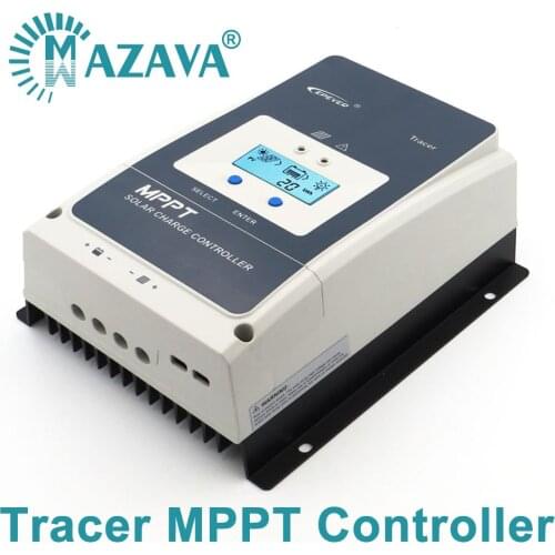 EPEVER 60A 50A Tracer MPPT Solar Charger Controller LCD 12V 24V 36V 48V Auto Regulator Adjustable 5420AN 6420AN 5415AN 6415AN