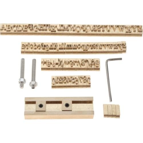 Custom Logo Alphabet Brass Press Letter Stamp Craving Tool Branding Iron Personality Leather DIY Hot foil Stamping Tool