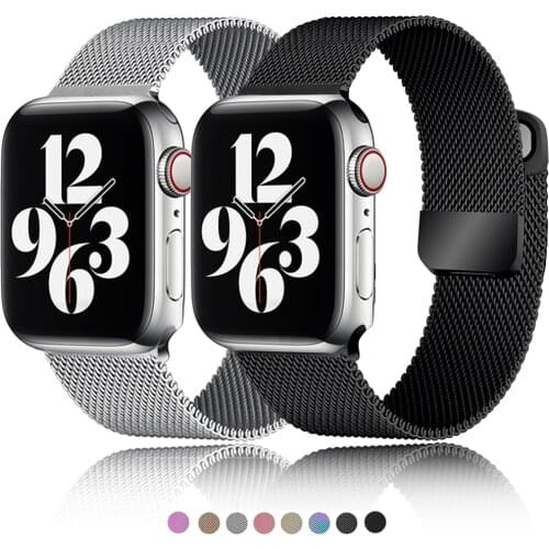 Metal Milanese band for Apple Watch 6/SE/5/4/3/2/1 38mm 40mm Stainless Steel Watch strap for iwatch SE/6 42MM 44MM Bracelet