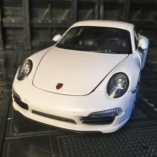 1/24 Porsche Carrera 911 Alloy sports car model Metal toy car simulation decoration Collection for friend gift present children