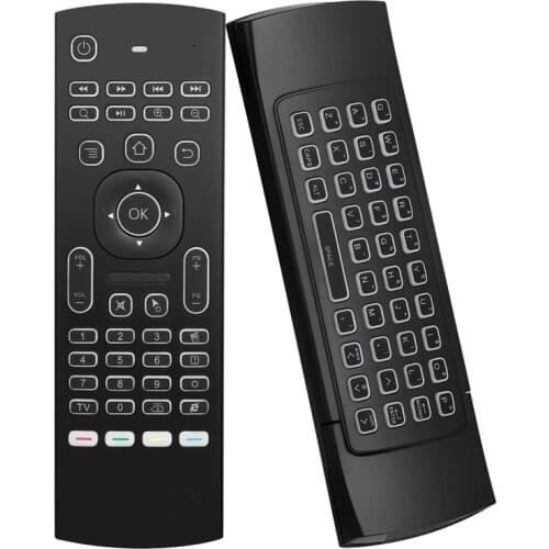 MX3 Air Mouse Wireless Keyboard Backlit Smart Remote Control 2.4G RF for X96 Tx3 H96 Android TV Box