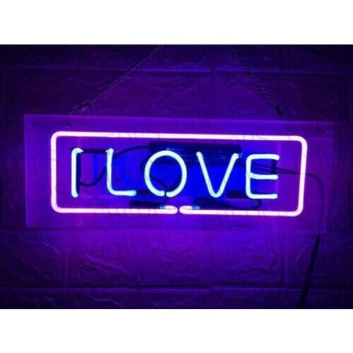 New House Acrylic Box Gift Neon Signs Real Glass Tube Beer Bar Pub Bedroom Wall Homeroom Girlsroom Party Decor Lamp 14"x5"