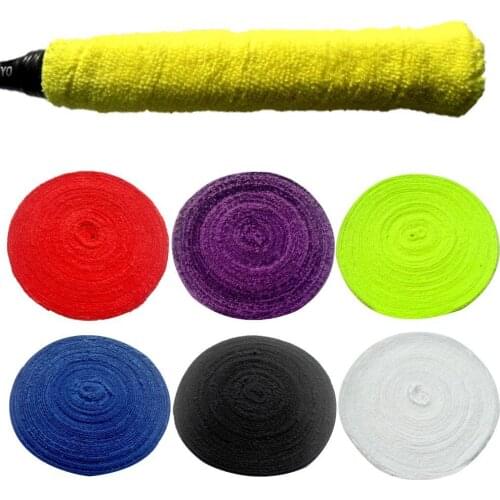 Wholesale Badminton Tennis Racket Handle Grip Absorb Sweat Anti-slip Wrapping Towel Band Fishing Skidproof Sweat Band grip