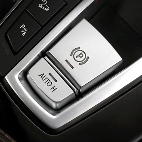 Parking brake switch P button aluminum decorative sticker for BMW F10 F07 F01 X3 F25 X4 F26 F11 F06 X5 F15 X6 F16 Car accessorie