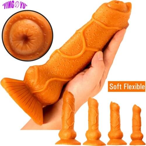 Realistic Dildo Soft Silicone Huge Big Penis With Suction Cup Vagina Anal Sex Toys for Woman Adults Strapon Female Masturbation
