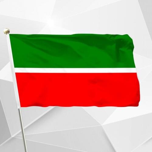 Russia Tatarstan Flag 90x150cm 3x5ft 120g 100D Polyester Double Stitched High Quality Free Shipping 60X90 21X14CM Banner