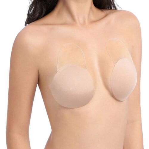 Silicone Push Up Invisible Bra Adhesive Nipple Cover Pasties Boob Breast Lift Tape Cache Teton For Bikini Instant Bust Lifter