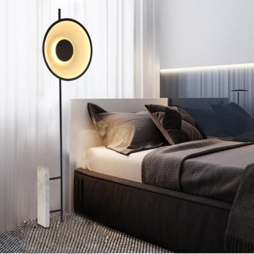 Modern Black LED Floor Lamp Living Room Bedroom Beside Reading Standing Light FA122