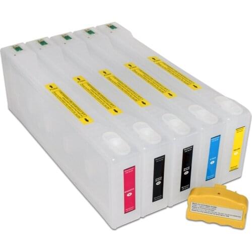 T6361-T6364 T6368 Refill Ink Cartridge with Chip Resetter for Epson Stylus Pro 7700 9700 Printers 700ml /PC