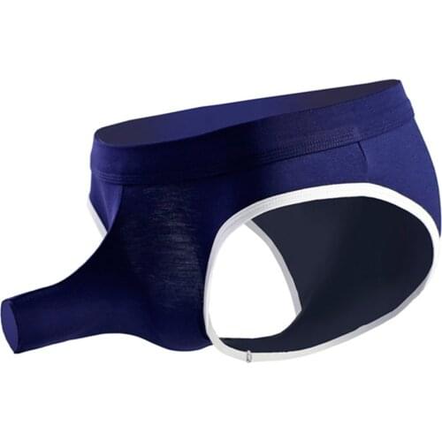 Open Top Elephant Pouch Briefs Brand Penis Sleeve Gay Sexy Underwear for Men Novel Charming Men Panties Jockstrap