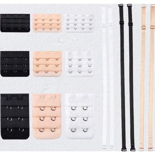 Hook Bra Extension Strap Extenders for Women Anti Slip Bra Strap Bra Accessory Invisible Shoulder Strap + Extension Buckle
