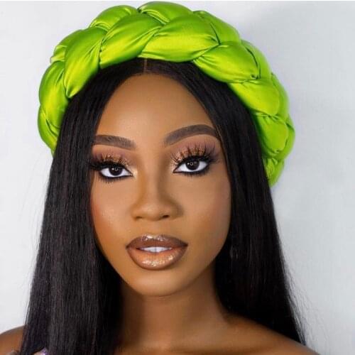 2021 Fashion Candy Color Braids Headbands for Women Elastic Hair bands Ladies Turban Female Headwear Accessories Bandage Bandana