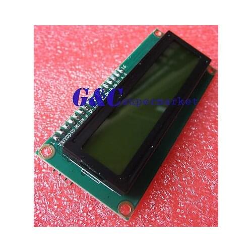 1pcs Yellow display IIC I2C TWI SPI Serial Interface 1602 LCD Module diy electronics