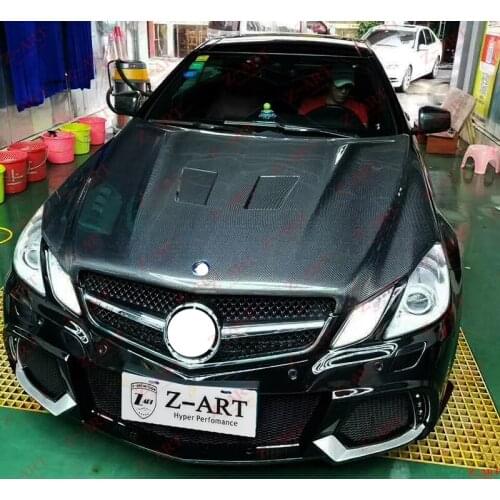 2009-2012 Z-ART for Mercedes Benz E Coupe carbon fiber engine bonnet for W207 carbon fiber engine hood for W207 engine cap