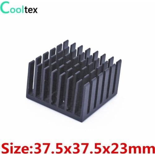 50pcs/lot) 37.5x37.5x23mm Aluminum heatsink Extruded heat sink radiator for LED Electronic integrated circuit cooler cooling