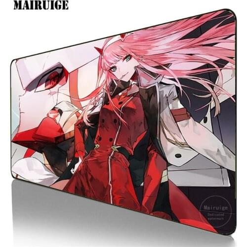 Anime Zero Two Large Gaming Cute sexy girl Mouse Pad Laptop Keyboard Pads Computer PC Accessories Game Mousemat Play Mats Csgo