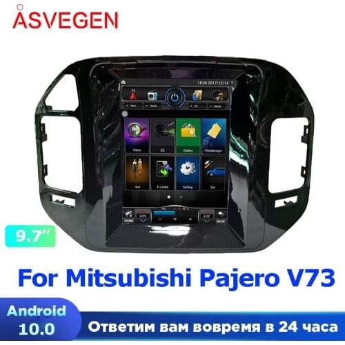 9.7" Car Multimedia Player Stereo GPS DVD Radio Navigation Android Screen ForMitsubishi Pajero V73 Montero 2001-2006