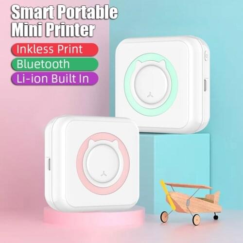 Wireless Label Printer Bluetooth Mini Portable Pocket HD Thermal Photo Tag Price Sticker Printer Fast Printing Home Use Office