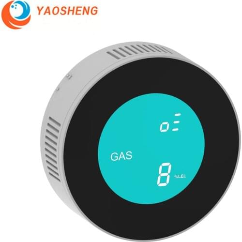 YAOSHENG Wireless LCD Digital Gas Sensor Combustible Natural Gas Leak Detector Smart House Alarm Sensor For Home Kitchen