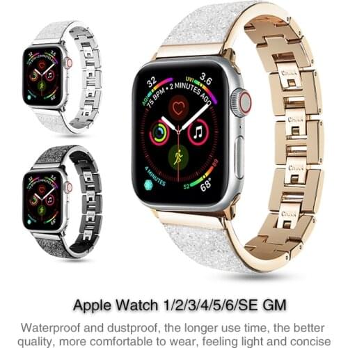 For Apple Watch strap 6/5/4/3 Generation Bracelet Stainless Steel Strap Iwatch SE 38 mm42 mm apple watch band 44mm40mm wristband