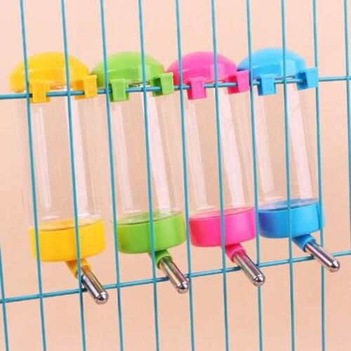 80ml Plastic Hamster Drinker Water Bottle Dispenser Hanging Pet Drinking Bottle