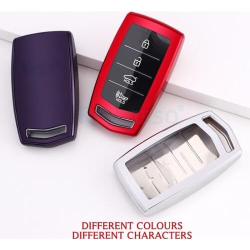 Tpu Car Key Case for Hyundai Genesis 2017-2020 G70 G80 G90 4 Buttons Keyless Entry